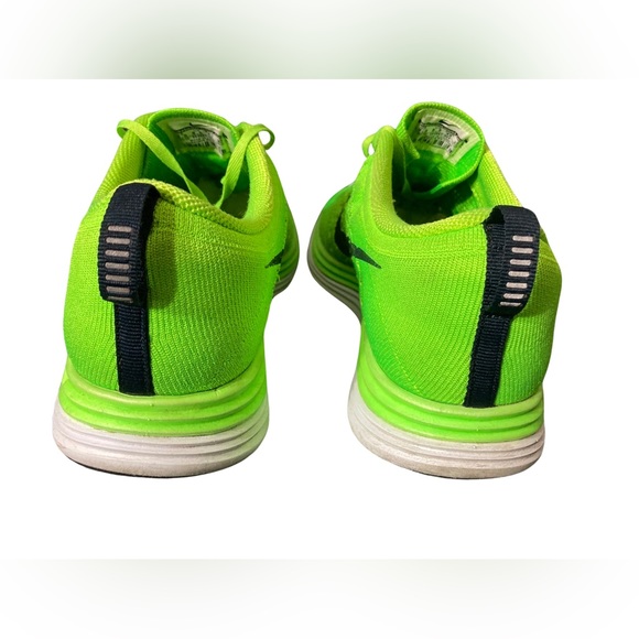 Nike Flyknit Lunar 1+ One Electric Green White Men's Size 9.5  554887-304 1 - Picture 3 of 8